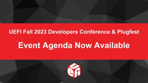 UEFI 2023 DevCon Agenda Live