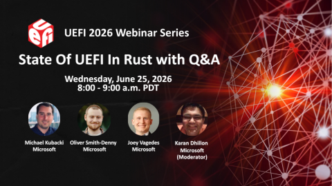 Register for the State of UEFI In Rust with Q&A Webinar